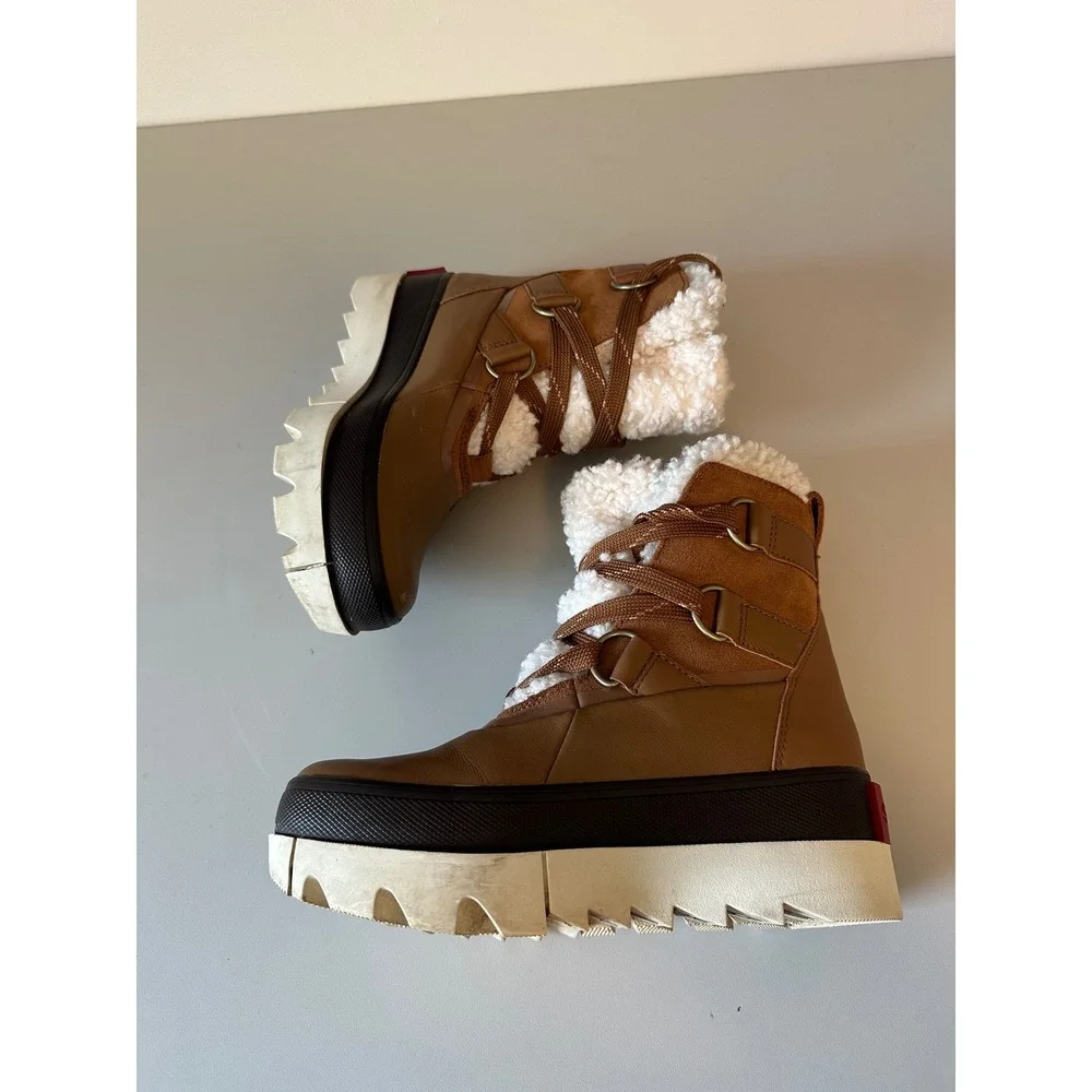 Sorel Kinetic Conquest Winter Waterproof Leather Boots | Size 6